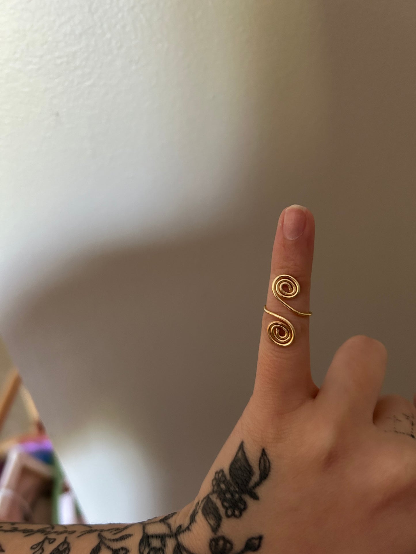 Gold Spiral Ring
