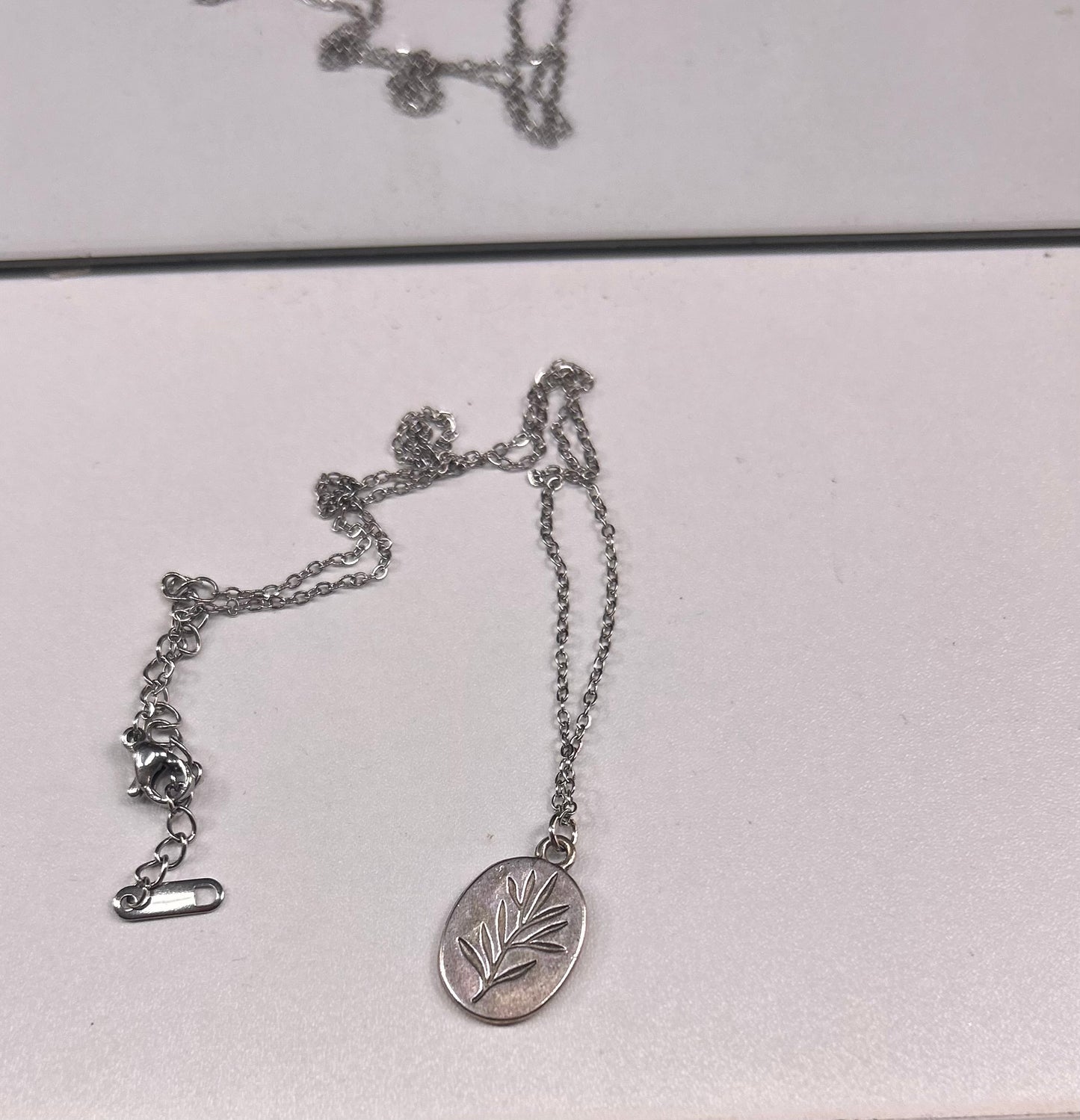 Silver Fern Charm Necklace