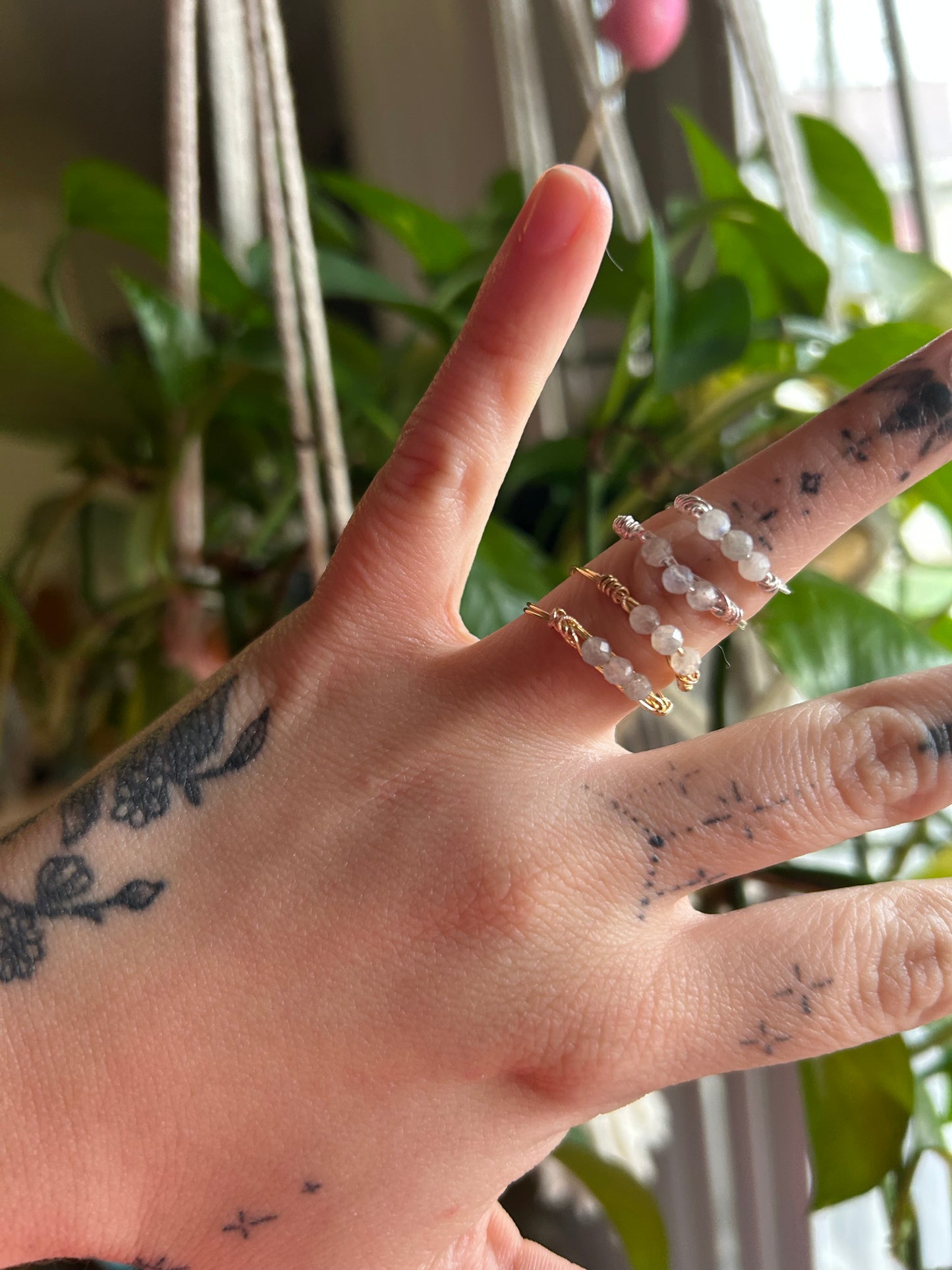 Moonveil Labradorite Ring