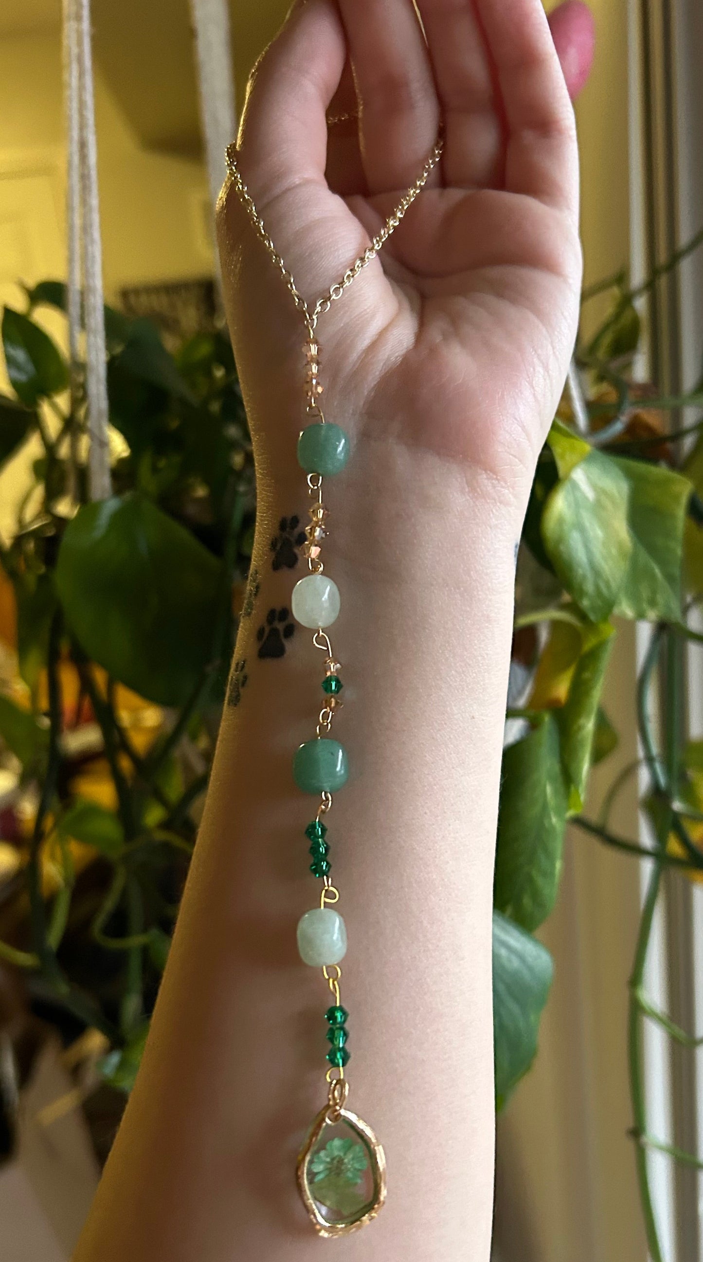 Green Aventurine Car Charm