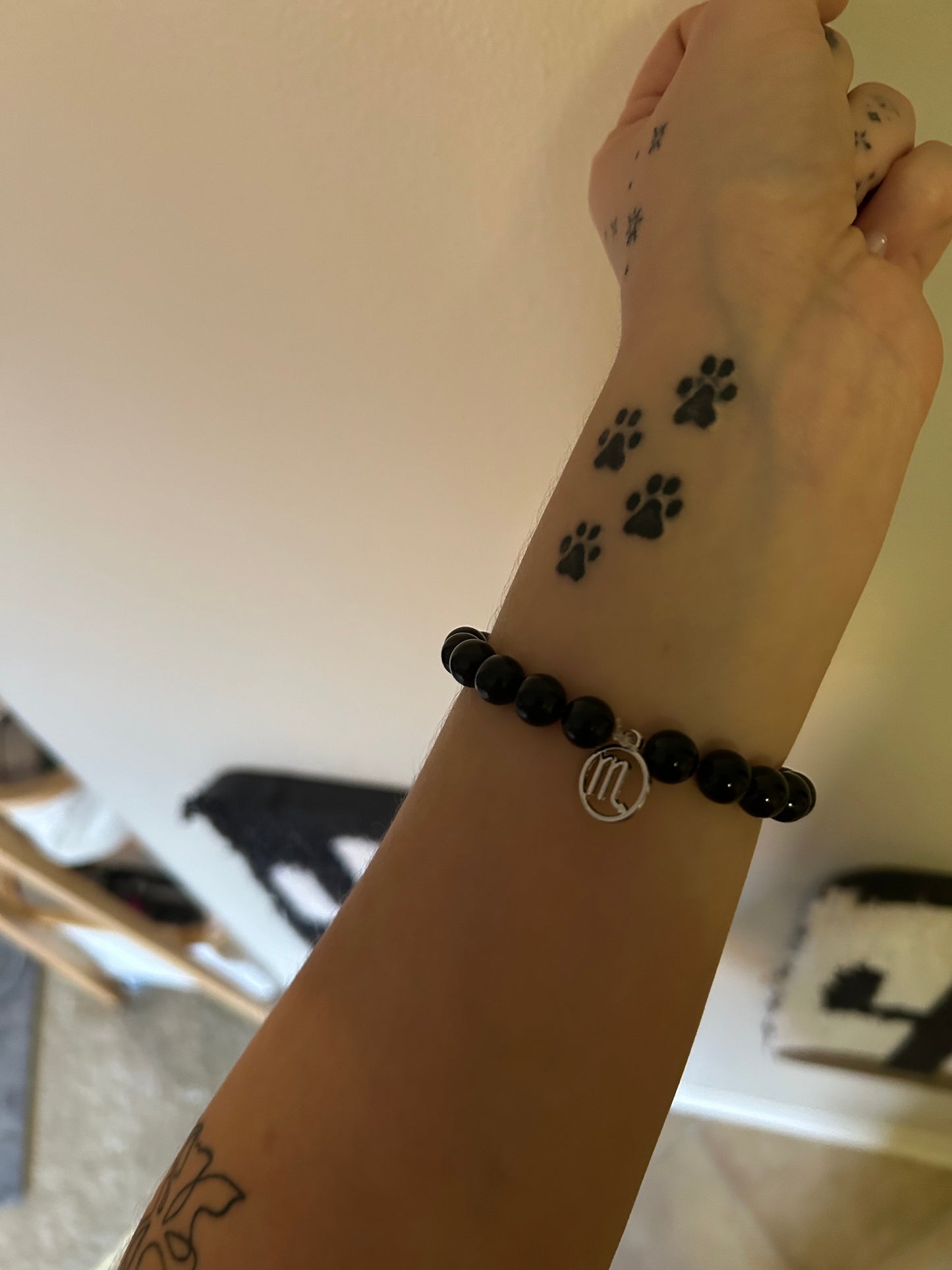 Black Obsidian Scorpio Bracelet