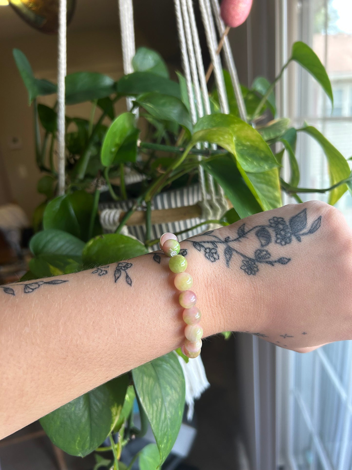 Watermelon Quartz Bracelet - 8mm beads