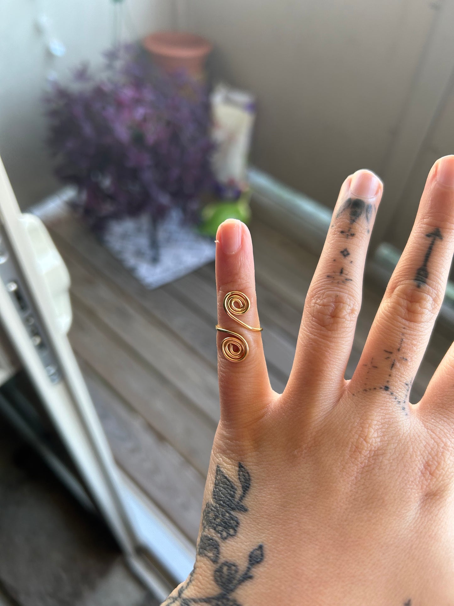 Gold Spiral Ring