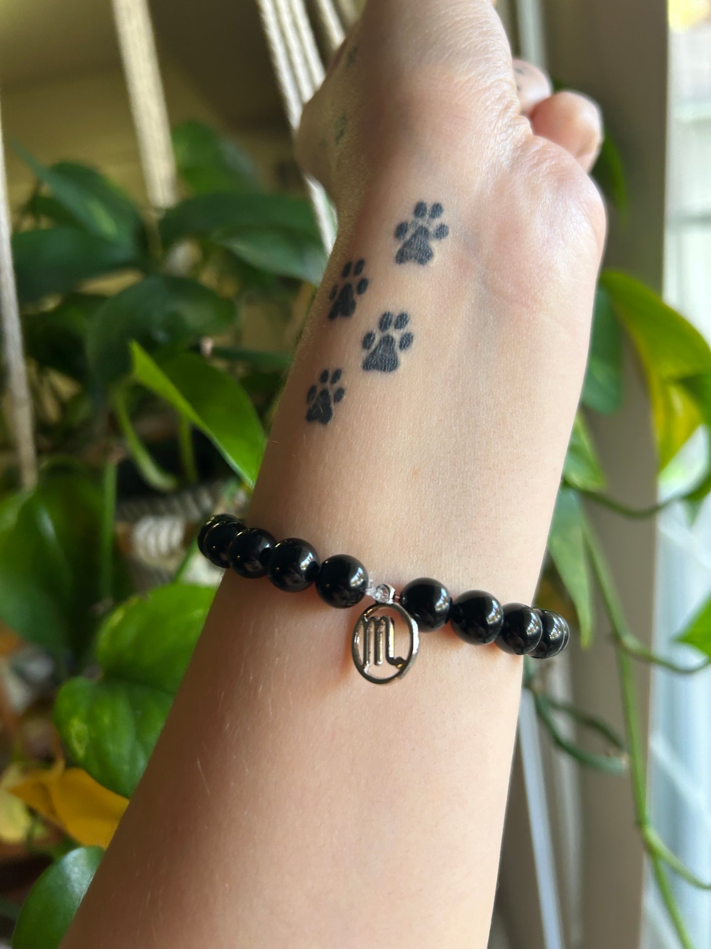 Black Obsidian Scorpio Bracelet