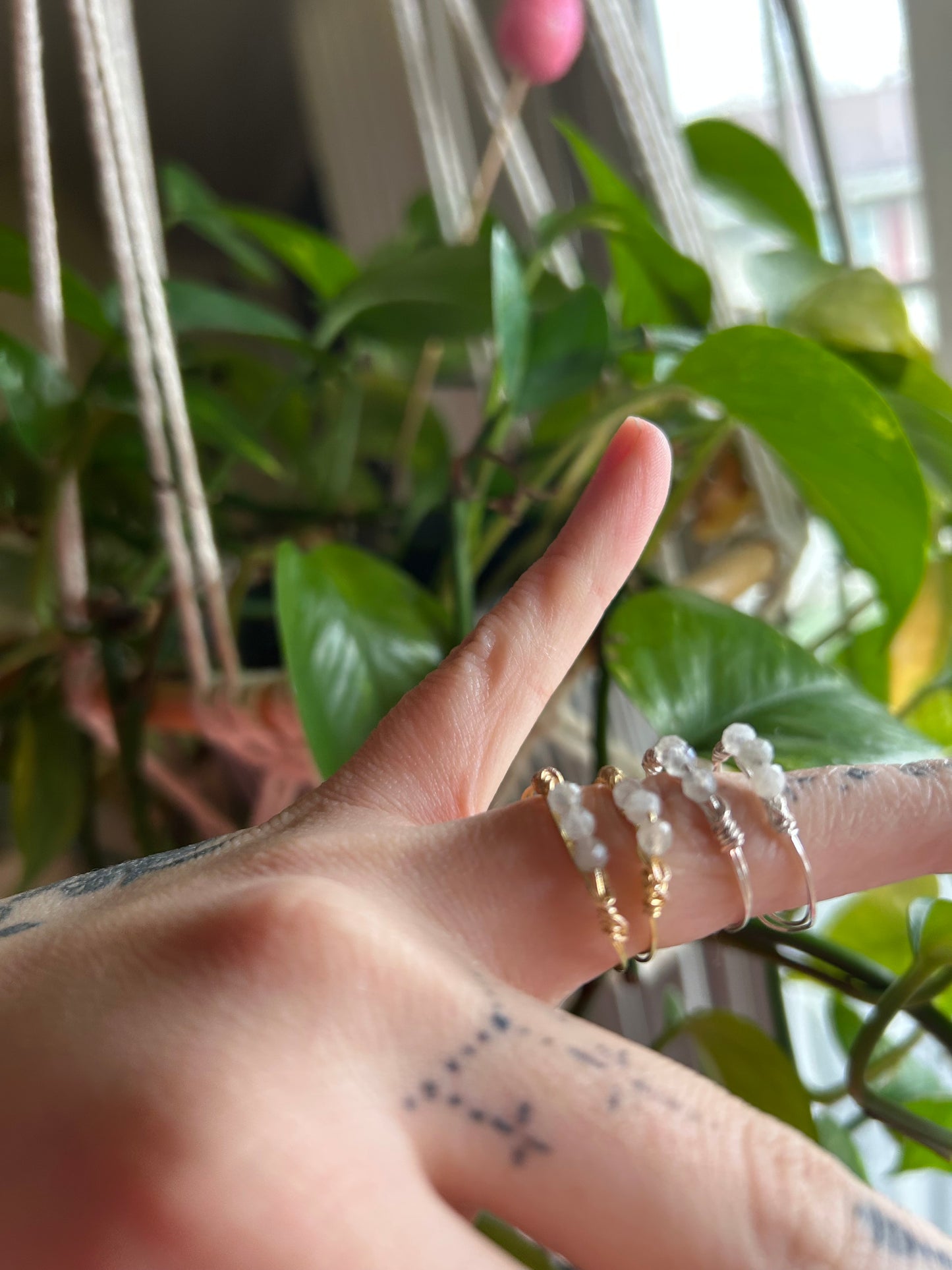 Moonveil Labradorite Ring