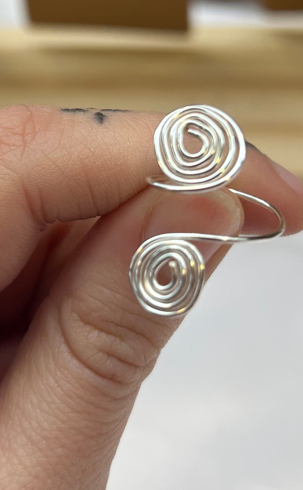 Silver Spiral Ring