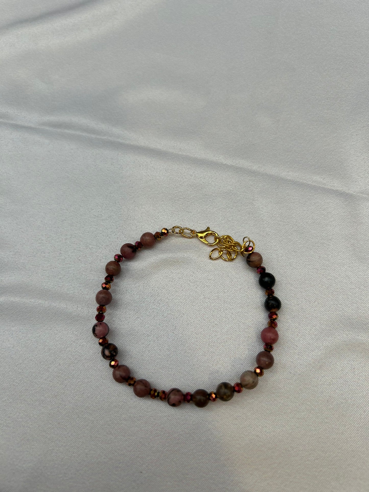 Rhodonite Beaded Bracelet