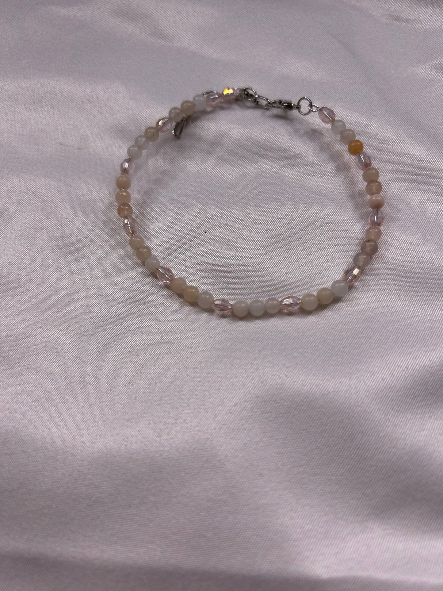 Pink Aventurine Beaded Bracelet