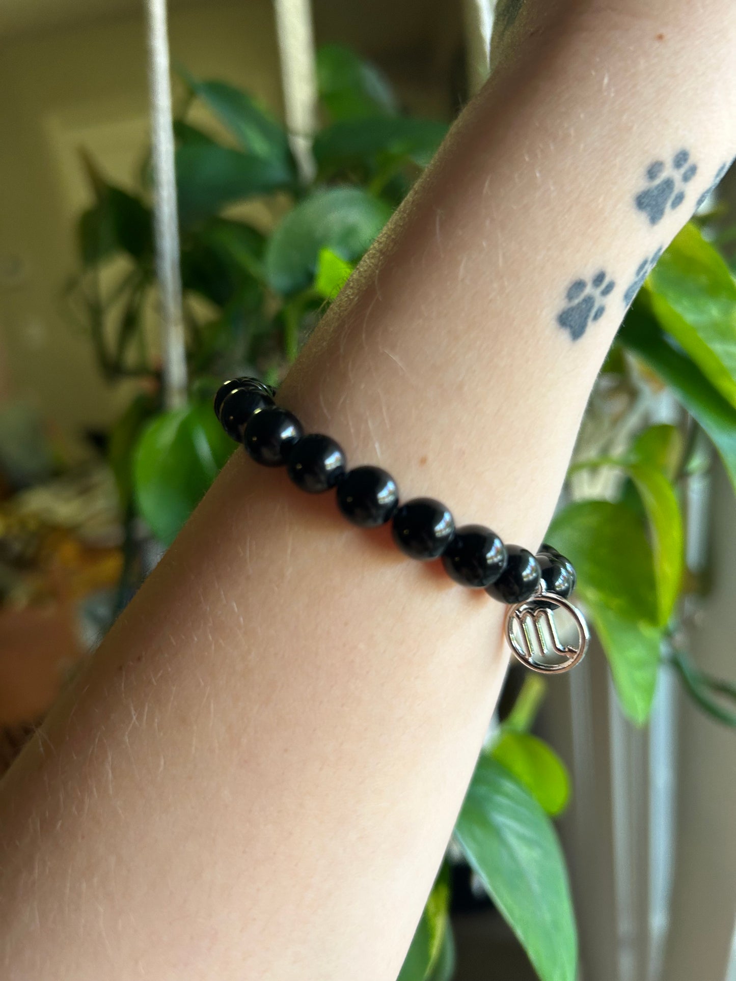 Black Obsidian Scorpio Bracelet