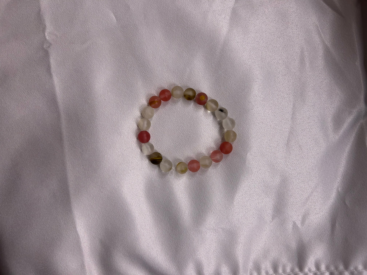 Cherry Quartz Crystal Bracelet