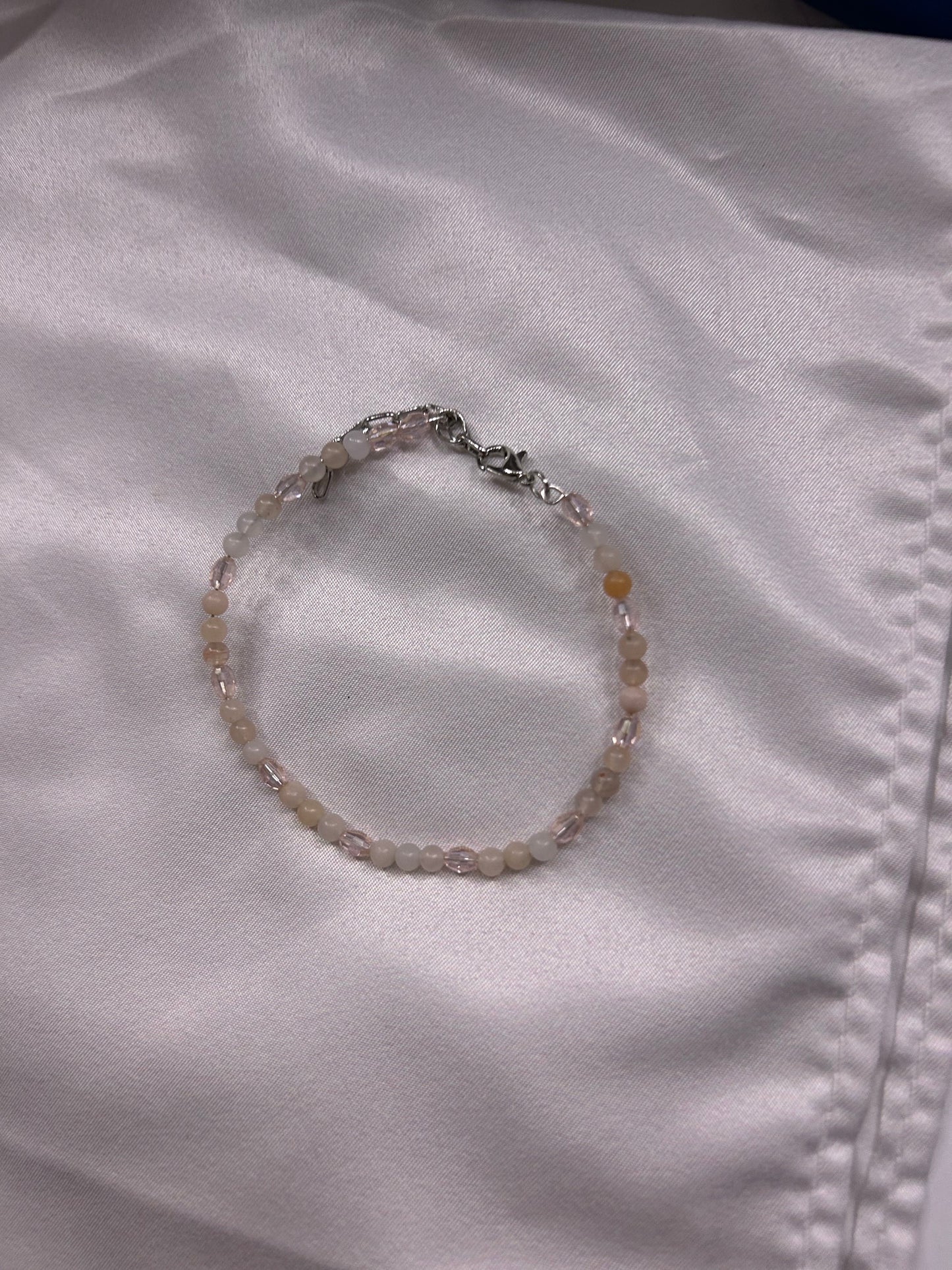 Pink Aventurine Beaded Bracelet