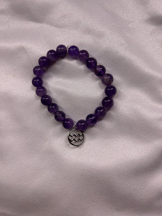 Amethyst Aquarius Bracelet