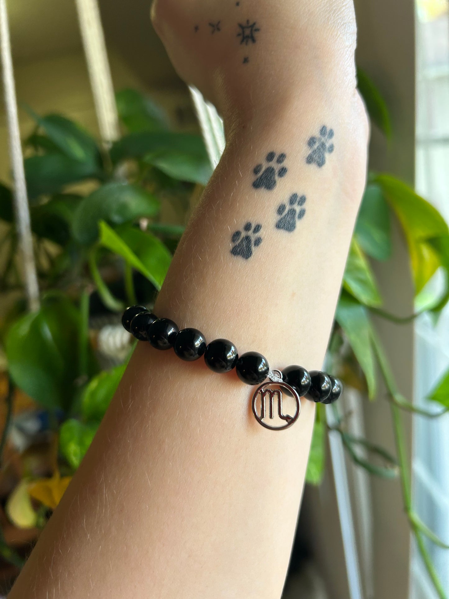 Black Obsidian Scorpio Bracelet