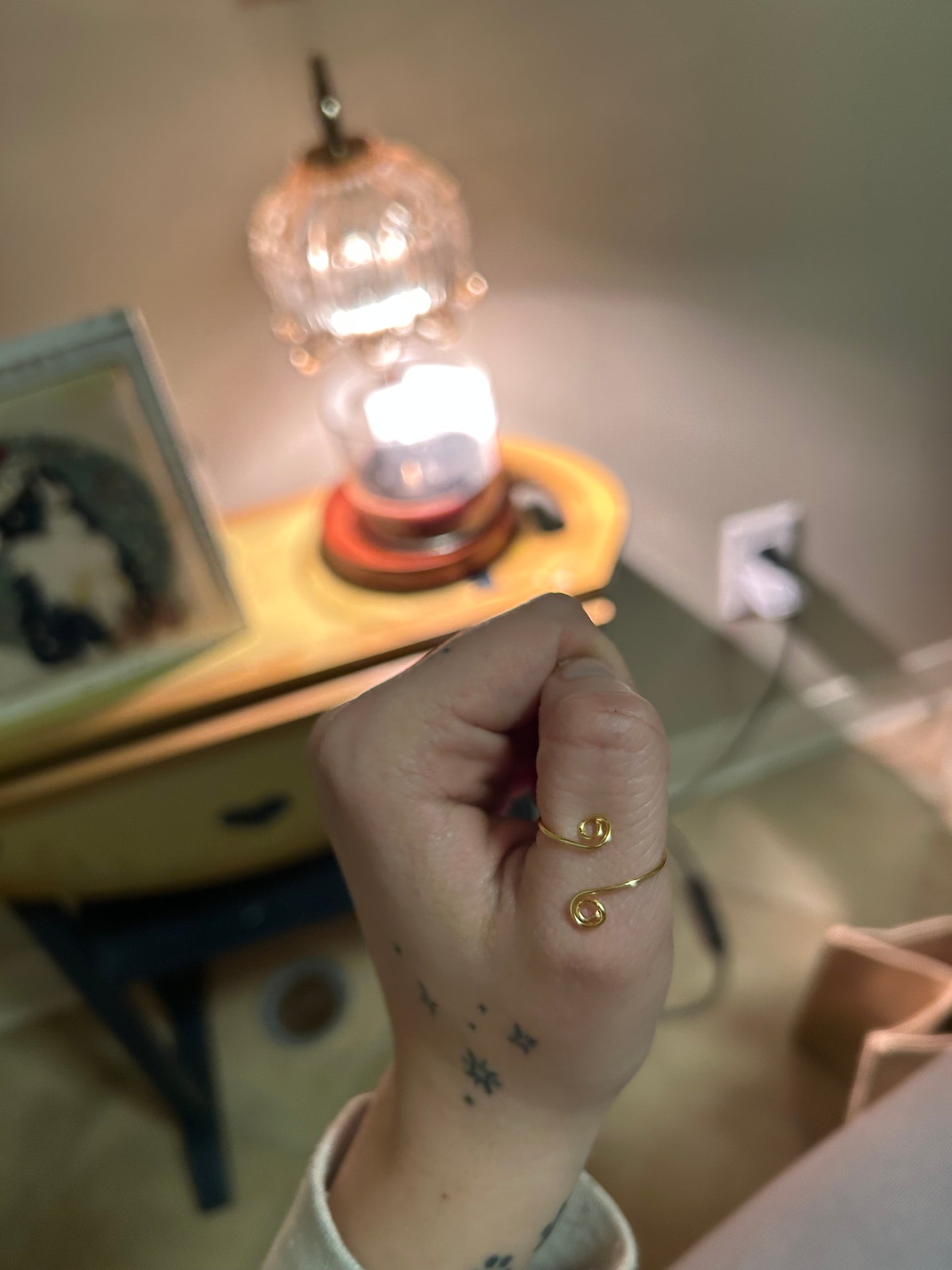 Dainty Gold Spiral Ring