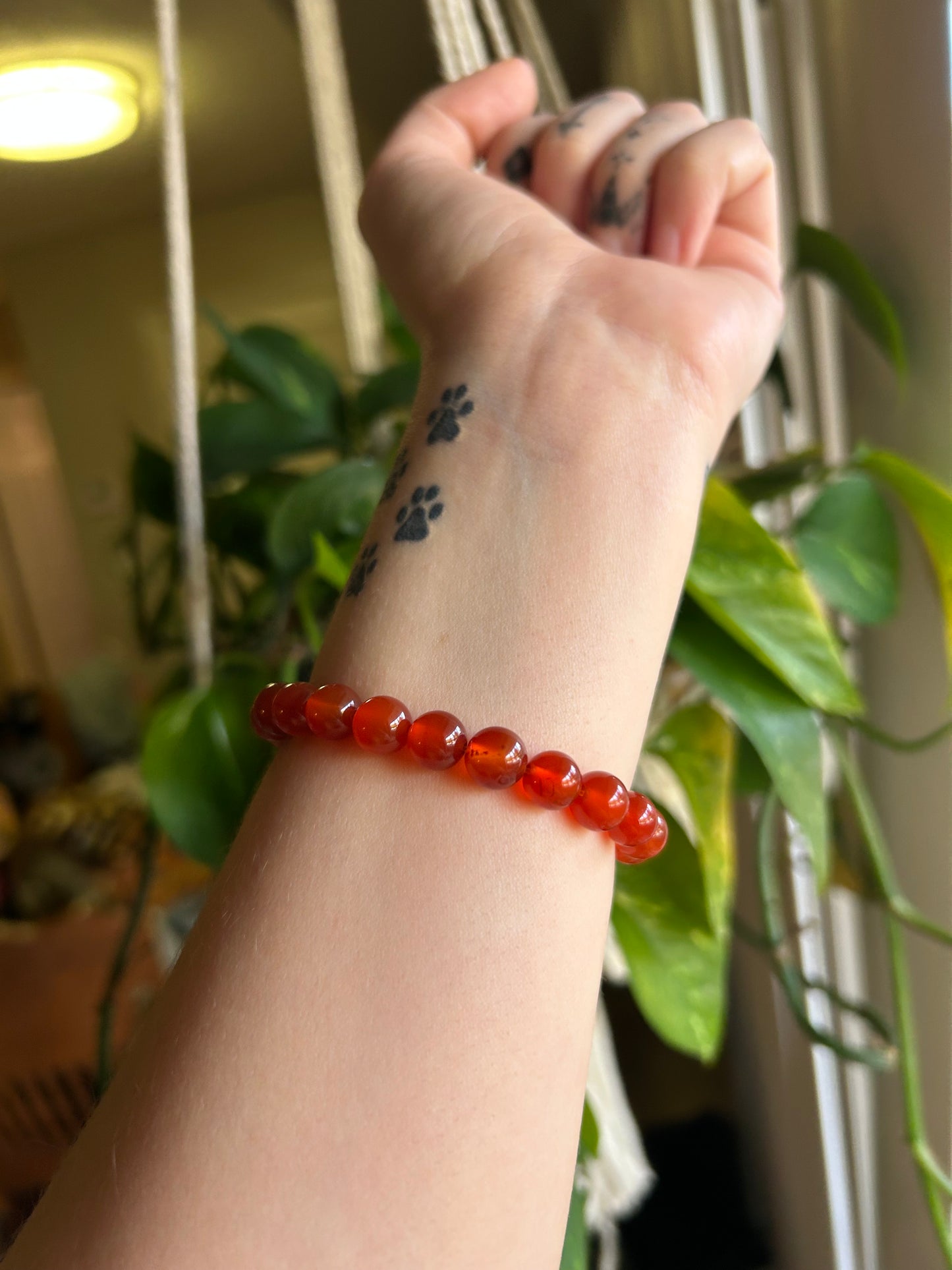 Carnelian Crystal Bracelet