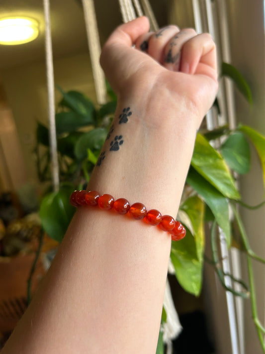 Carnelian Crystal Bracelet
