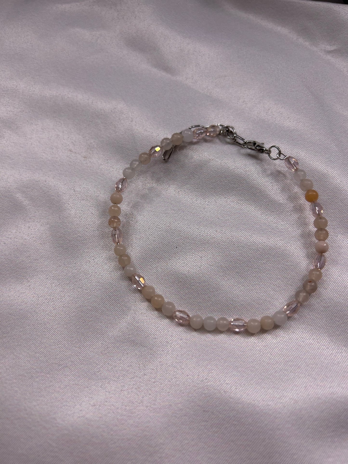 Pink Aventurine Beaded Bracelet