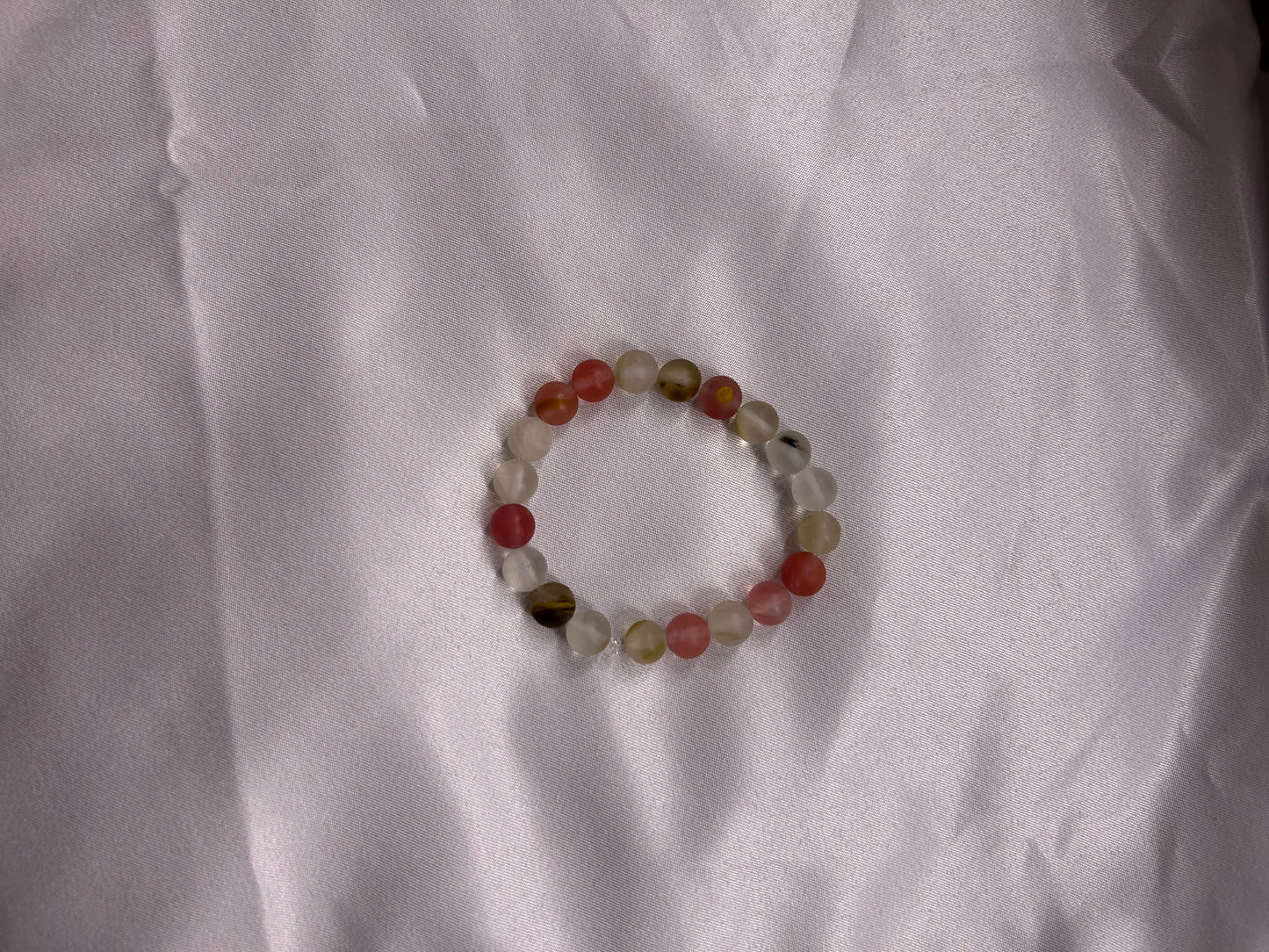 Cherry Quartz Crystal Bracelet