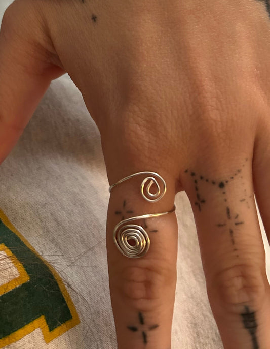 Silver Spiral Ring
