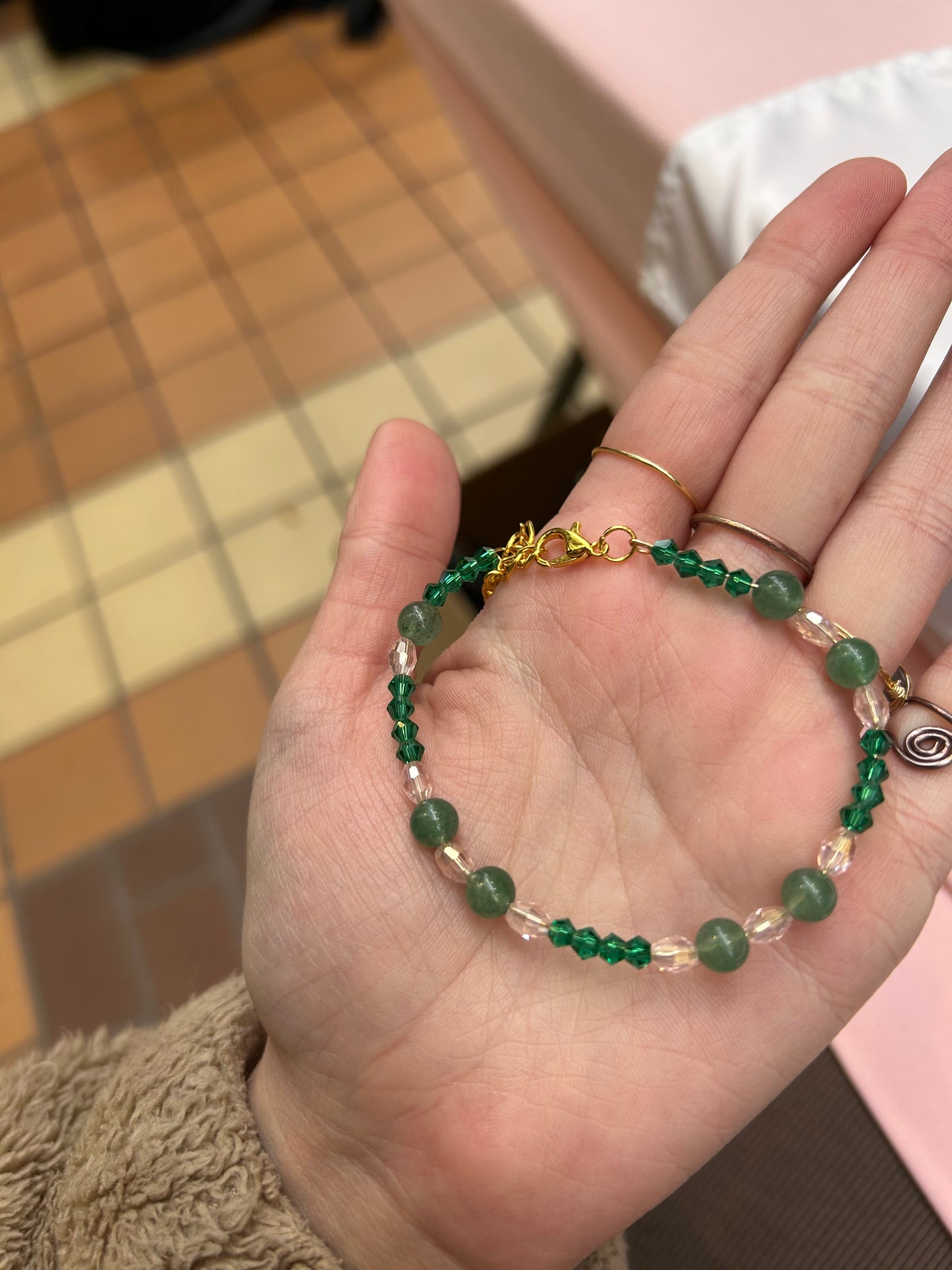 Lucky Green Aventurine Beaded Bracelet